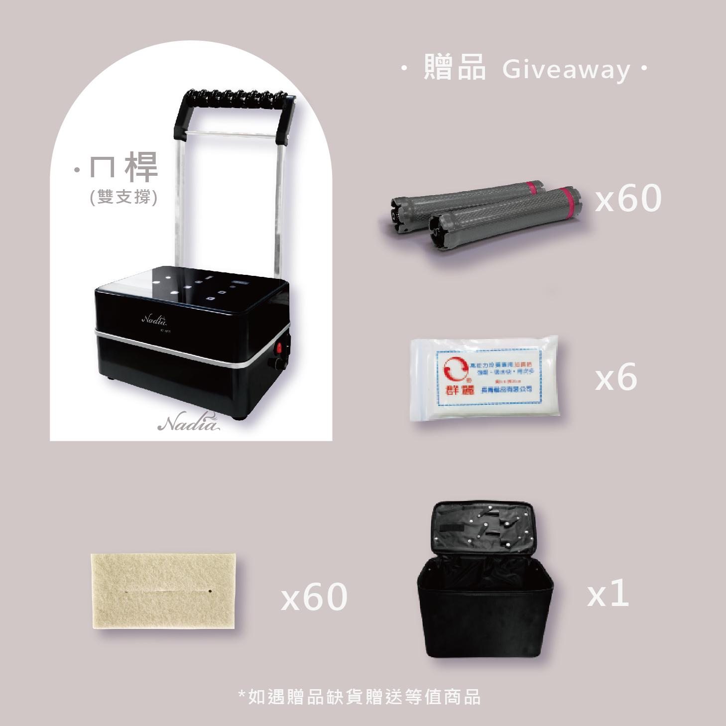 NADIA攜帶型溫塑機-ㄇ字桿-60捲 